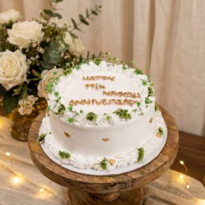 Elegant Rustic Nikkah Anniversary Cake