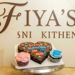 "A Little Blessing" Gender Reveal Brownie & Cupcake Set